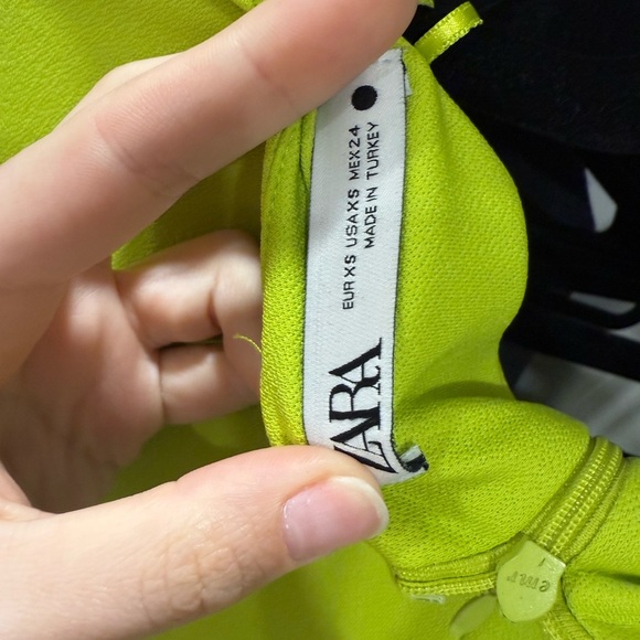 Zara Vibrant Lime Midi Dress - Picture 5 of 5